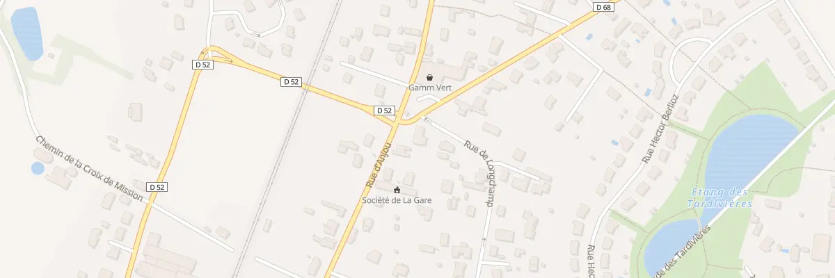 Plan du 25 Rue de Longchamp à Tiercé