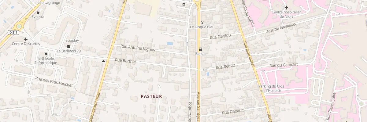 Plan du 22 Rue de Nambot à Niort