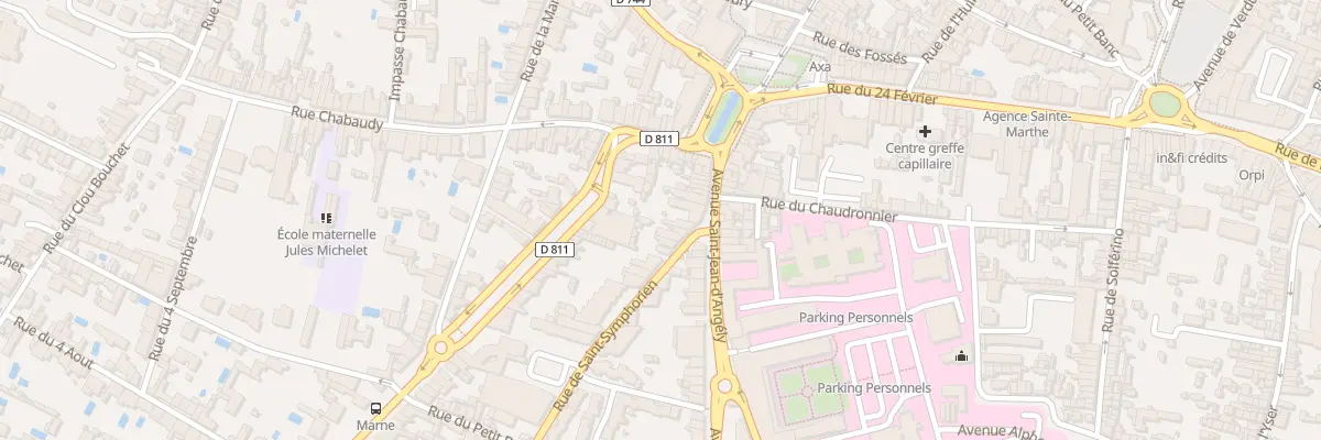 Plan du 4 Rue Saint-symphorien à Niort