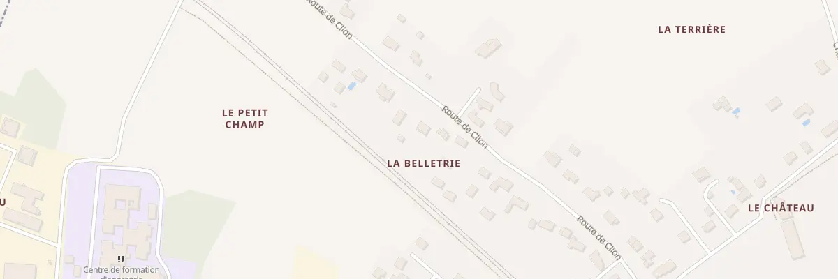 Plan du 37 Rte de Clion à Saint-Germain-de-Lusignan