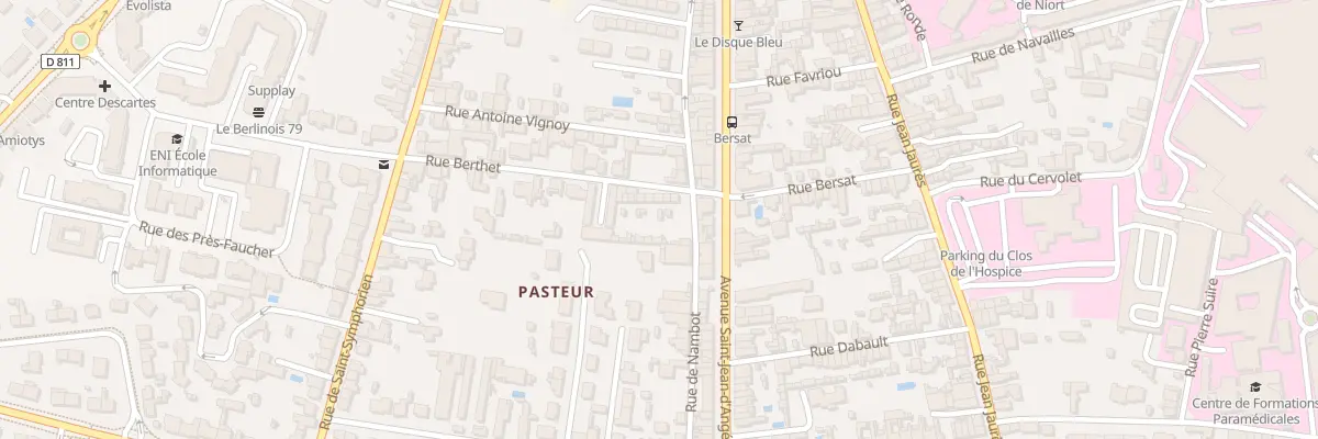 Plan du 5 Rue Berthet à Niort