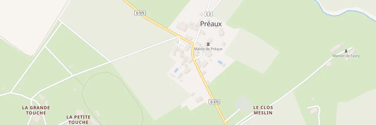 Plan du 13 Rte de Beaumont à Préaux
