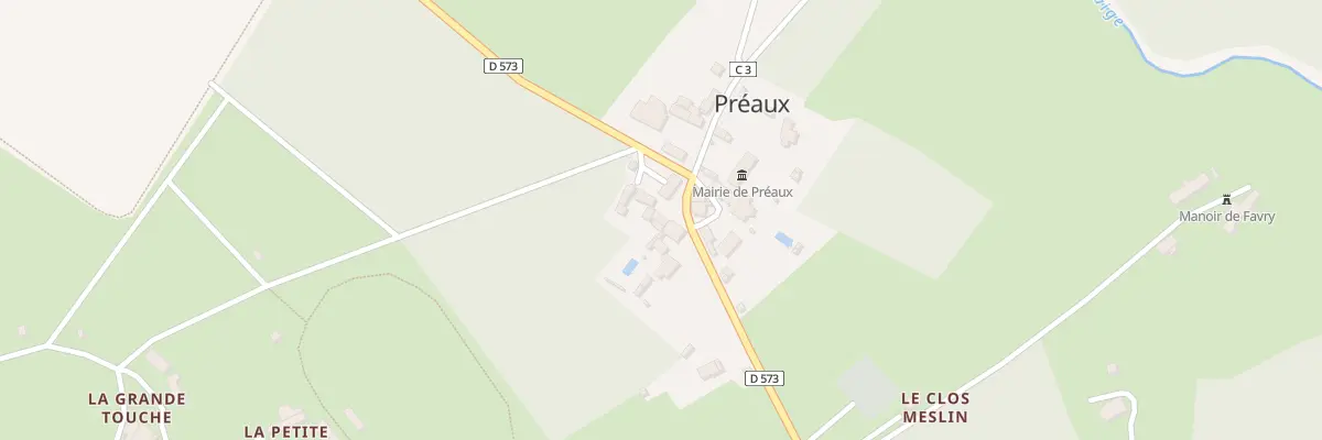 Plan du 12 Rte de Beaumont à Préaux