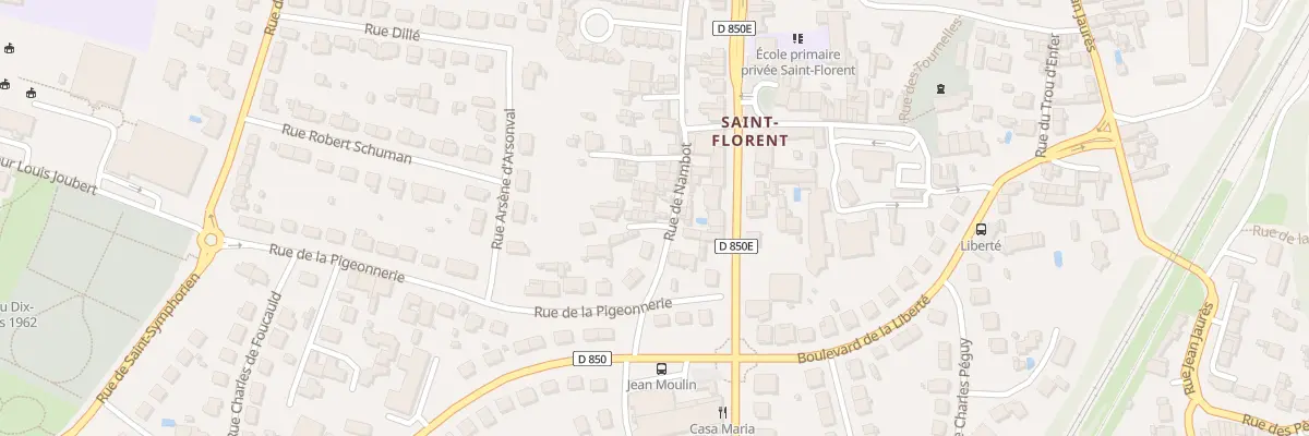 Plan du 80A Rue de Nambot à Niort
