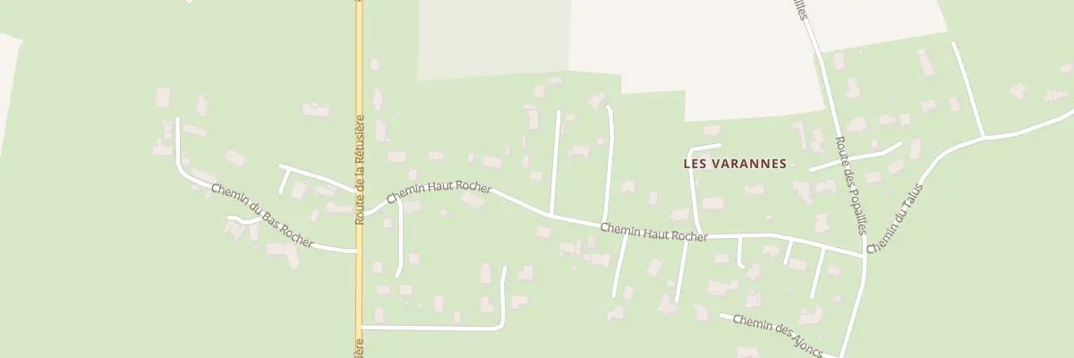 Plan du 282 Che du Haut Rocher à Tiercé