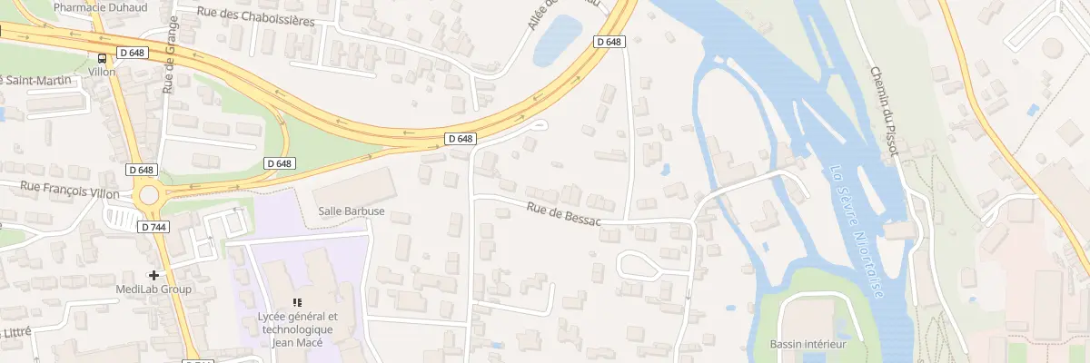Plan du 146 Rue de Bessac à Niort