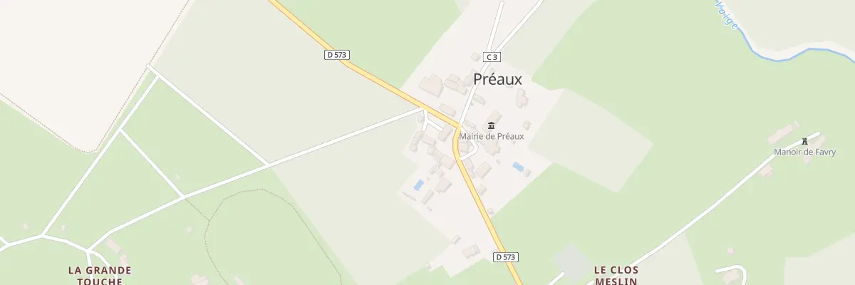 Plan du 9 Rte de Beaumont à Préaux