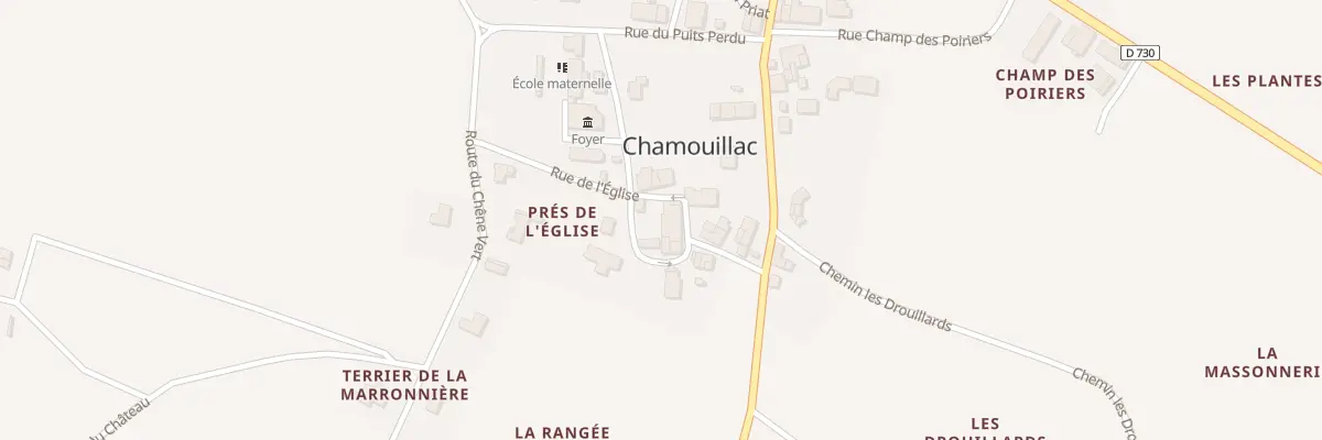 Plan du 5007 Le Bourg à Chamouillac