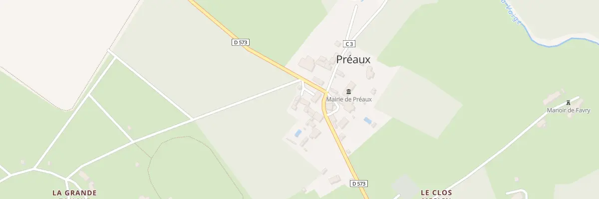 Plan du 10 Rte de Beaumont à Préaux