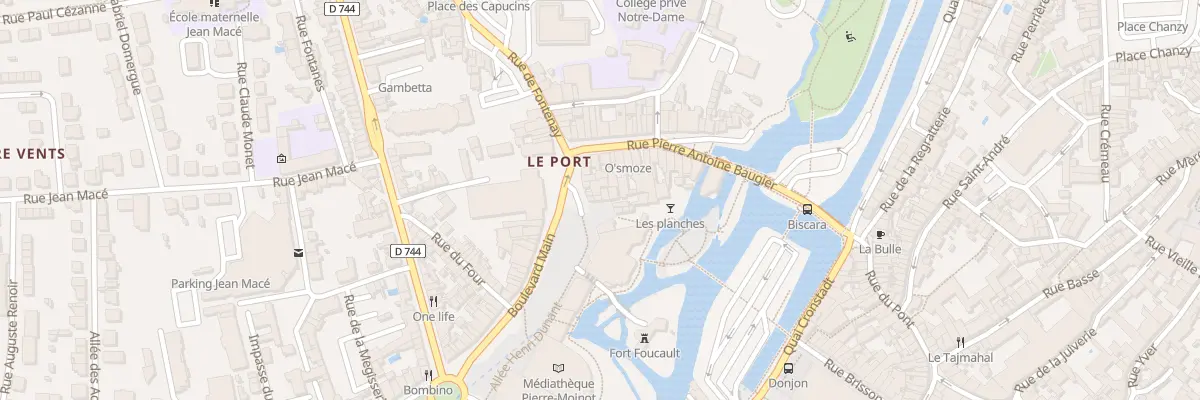 Plan du 9 Pl du Port à Niort