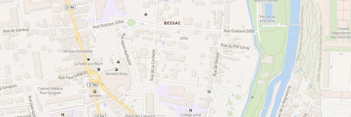 Plan du 38T Rue de la Corderie à Niort