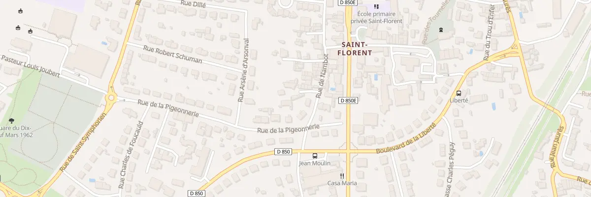 Plan du 80E Rue de Nambot à Niort