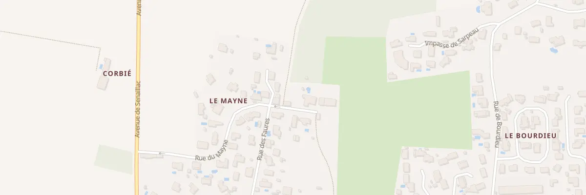 Plan du 36 Rue du Mayne à Tresses