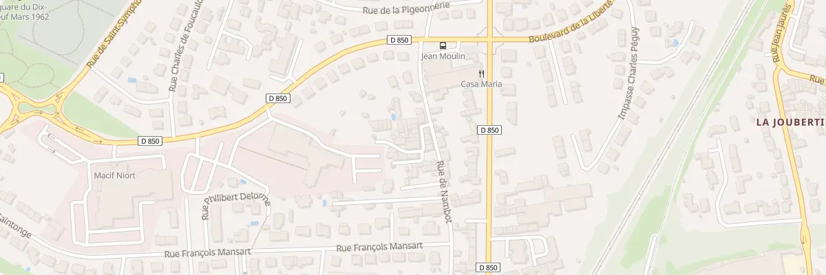 Plan du 100C Rue de Nambot à Niort