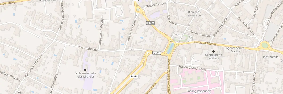 Plan du 26 Rue Chabaudy à Niort