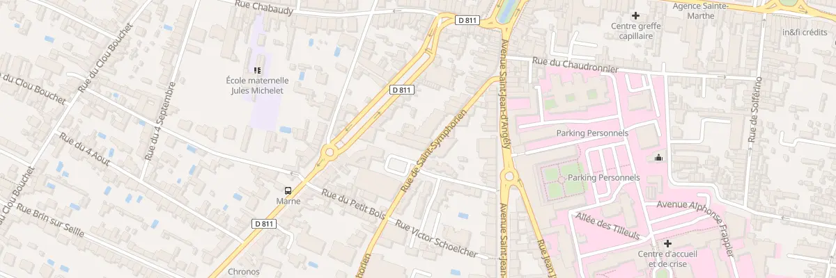Plan du 30 Rue Saint-symphorien à Niort