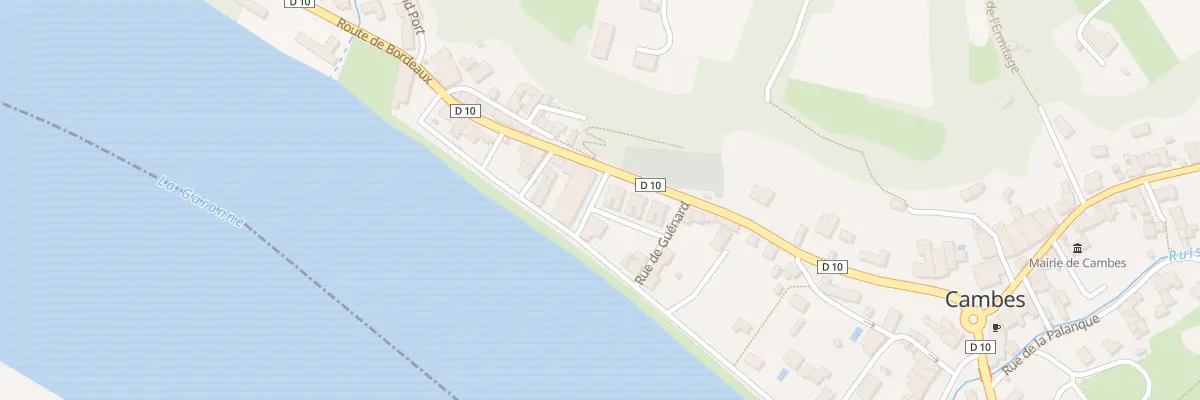 Plan du 9999 Rte de Bordeaux à Cambes