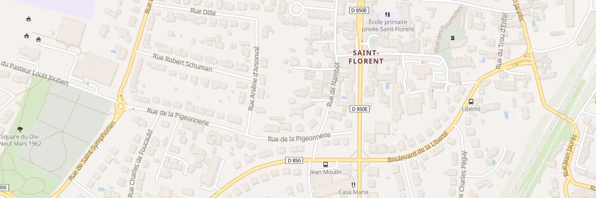 Plan du 80D Rue de Nambot à Niort