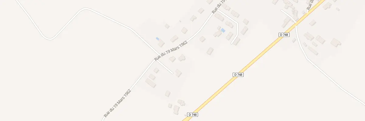 Plan du 21 Rue du 19 Mars 1962 à Aubigné-sur-Layon