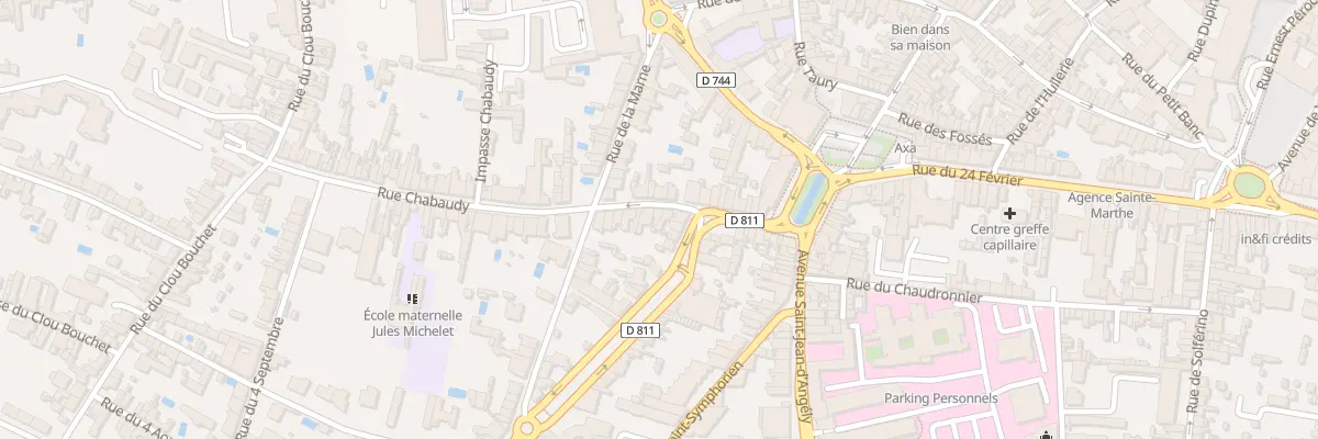 Plan du 29 Rue Chabaudy à Niort