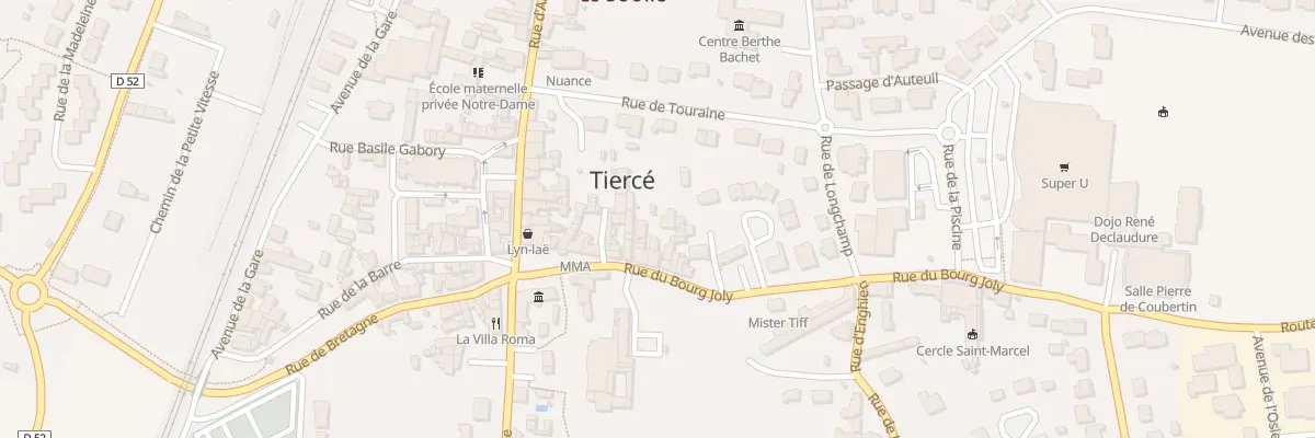 Plan du 15 Rue du Bourg Joly à Tiercé