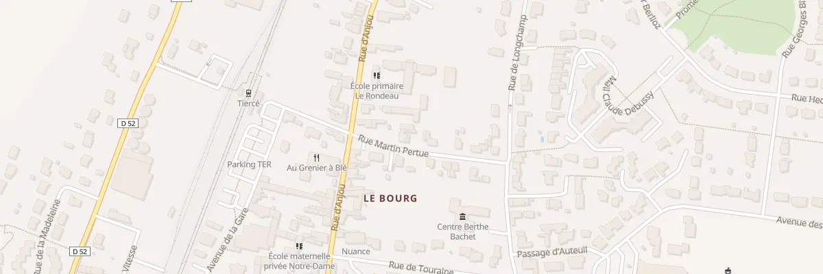Plan du 1 Pl du Maréchal Foch à Tiercé