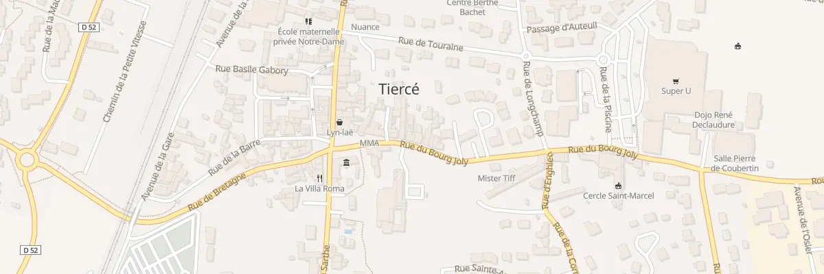 Plan du 11 Rue du Bourg Joly à Tiercé