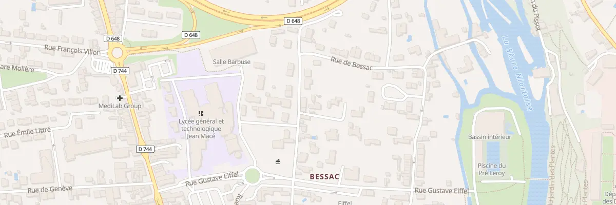 Plan du 68 Rue de la Corderie à Niort