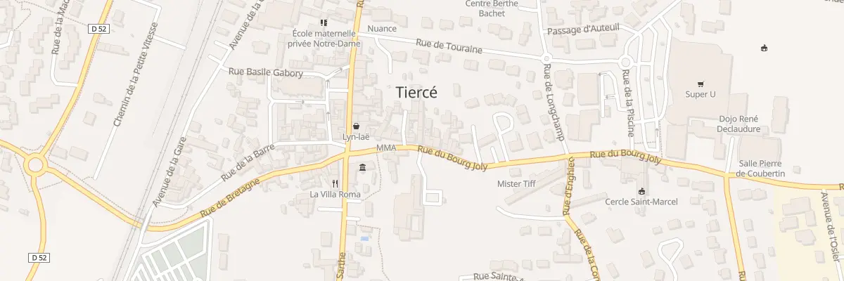 Plan du 5 Rue du Bourg Joly à Tiercé