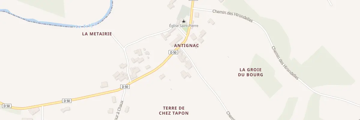 Plan du 5011A Le Bourg à Saint-Georges-Antignac