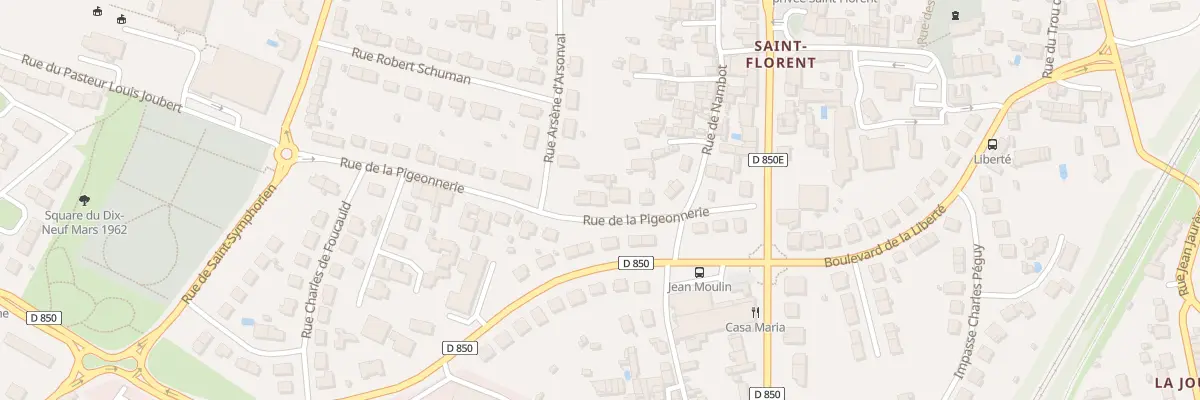 Plan du 14 Rue de la Pigeonnerie à Niort