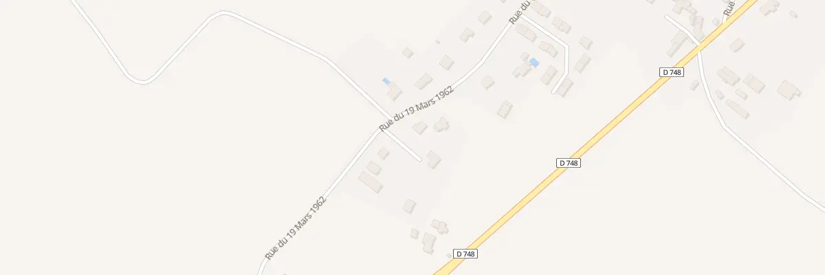 Plan du 21B Rue du 19 Mars 1962 à Aubigné-sur-Layon