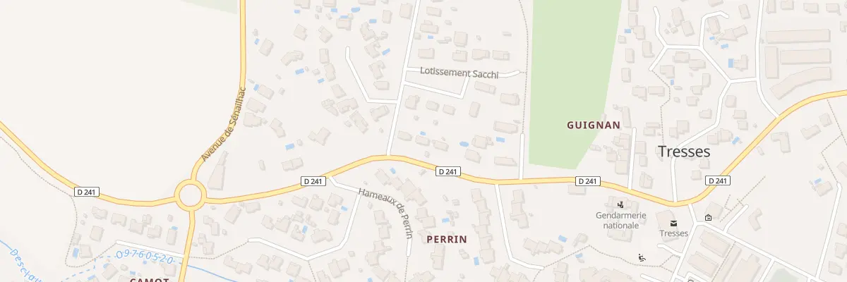 Plan du 8 Av des Trois Lieues à Tresses