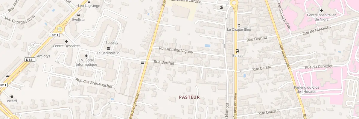Plan du 20 Rue Berthet à Niort