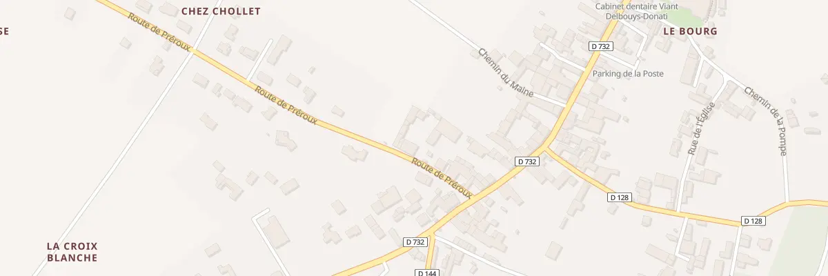 Plan du 8 Rte de Préroux à Pérignac