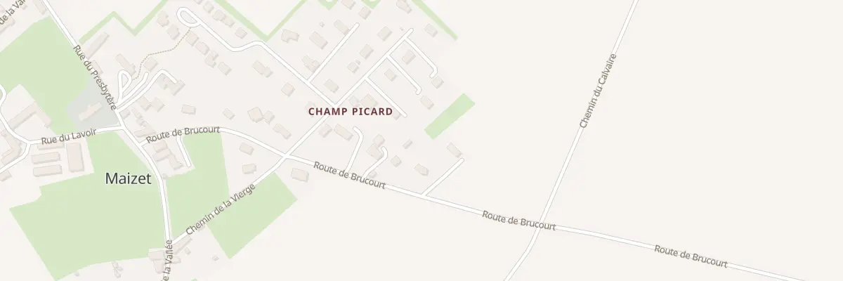 Plan du 11 Rte de Brucourt à Maizet