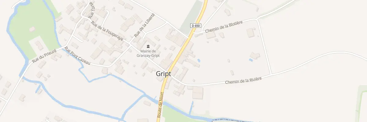 Plan du 52 Rte de Niort à Granzay-Gript