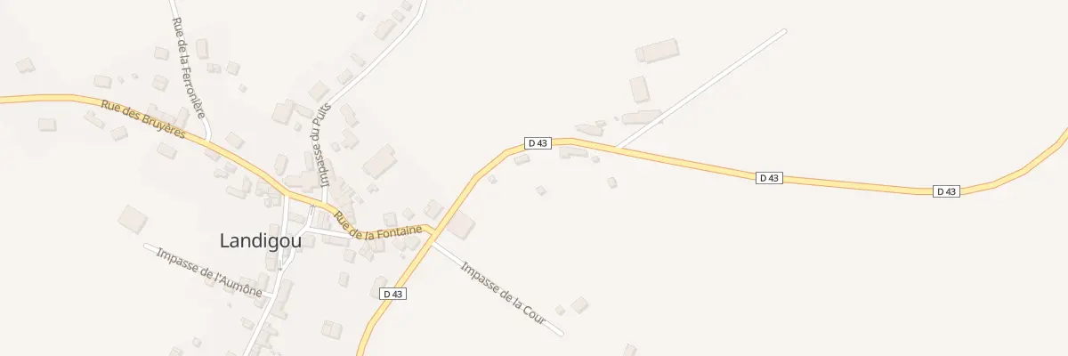 Plan du 2 Rte de Falaise à Landigou