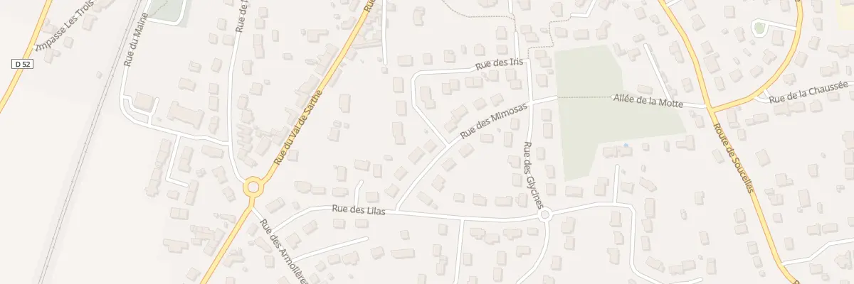 Plan du 7 Rue des Mimosas à Tiercé