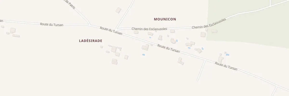 Plan du 1125 Rte du Tursan à Montgaillard