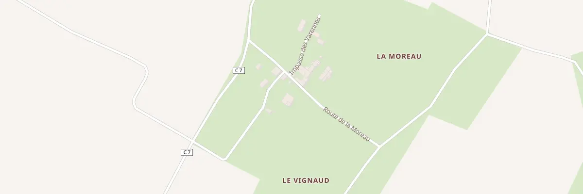 Plan du 8 Rte de la Moreau à Bercloux