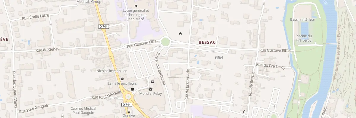 Plan du 47A Rue de la Corderie à Niort