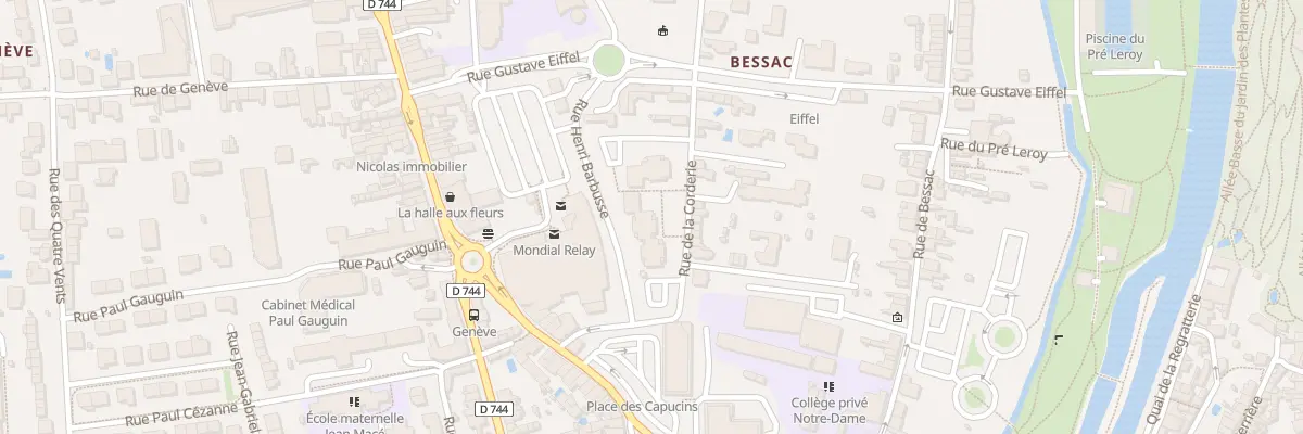 Plan du 25 Rue de la Corderie à Niort