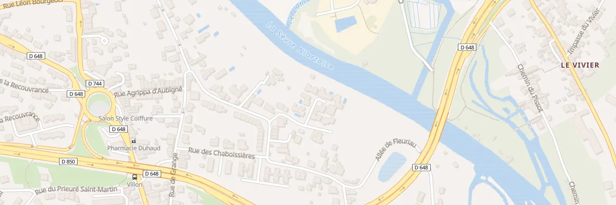Plan du 2 Rue de la Corderie à Niort