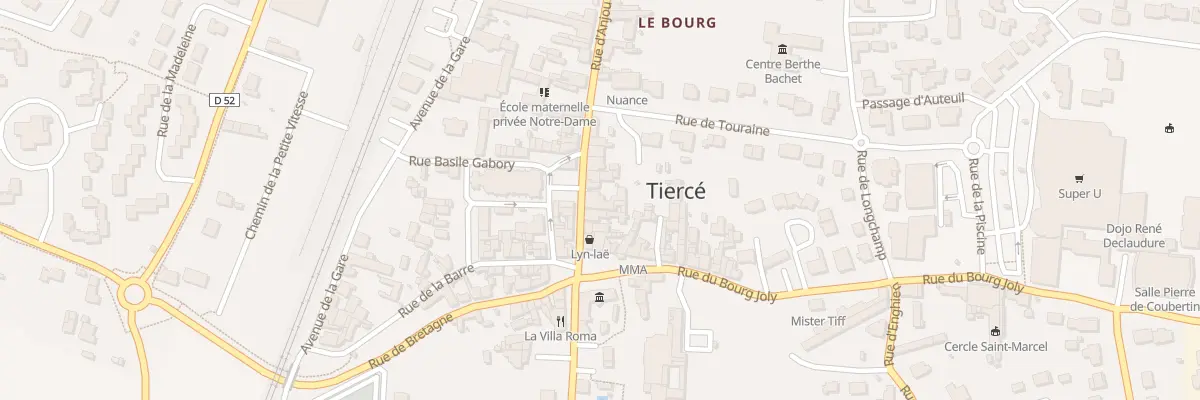 Plan du 10 Rue d’Anjou à Tiercé