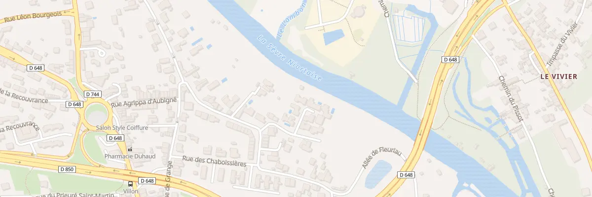 Plan du 3 Rue du Clos de la Corderie à Niort