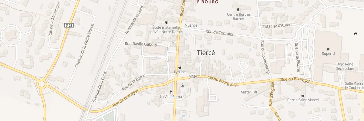 Plan du 8 Rue d’Anjou à Tiercé