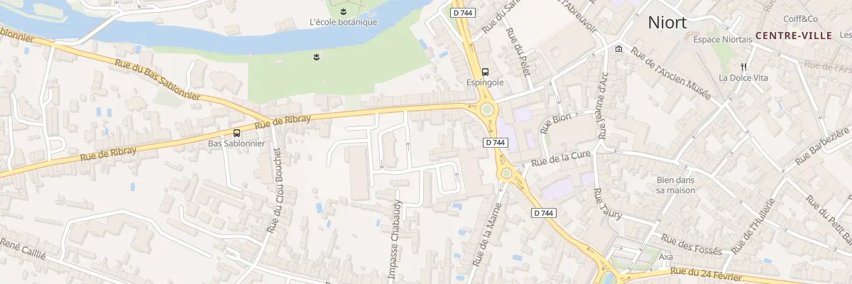 Plan du 11 Rue de Ribray à Niort