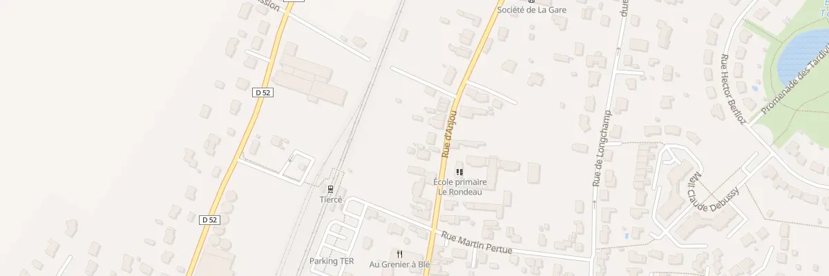 Plan du 53 Rue d’Anjou à Tiercé