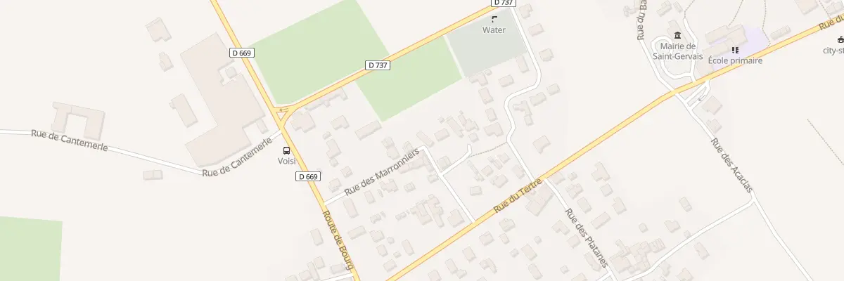 Plan du 2 Rue des Marroniers à Saint-Gervais